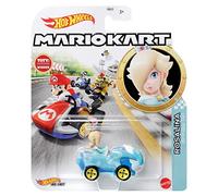 Mattel Hot Wheels Mario Kart - Voiture en métal 1/64 - Character Cars - Personnage Rosalina Birthday Girl