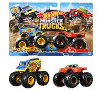 Hot Wheels Véhicules Monster Truck Duos De Démolition FYJ64 - Modèle aléatoire
