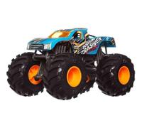 Mattel Hot Wheels Monster Trucks Podium Crasher, bleu [moulé sous pression à l'échelle 1:24] surdimensionné