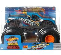 Mattel Hot Wheels Monster Trucks Podium Crasher, bleu [moulé sous pression à l'échelle 1:24] surdimensionné