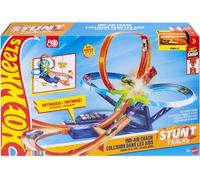 Mattel HOT WHEELS Stunt Tracks set de crash aérien avec voiture JFD12