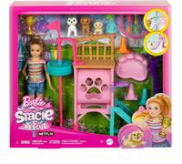 Mattel HRM10 Barbie Stacie Centre Des Chiots Playset Parc Avec Accessoires