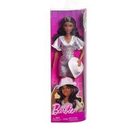 Barbie - Poupée Barbie Fashionistas Robe Argentée avec chapeau de cowboy - Barbie - HYT95