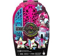 Monster High Monstrueux Secrets Catty Noir Coffret Énigmes à Hauntlywood avec poupée, dressing et plus de 19 surprises glamour, dont des vêtements pour poupée