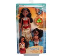 Mattel JBT66 Disney Vaiana Set 2 sœurs Poupée 30cm et 12cm avec coq Heiha