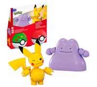 MEGA Coffret de construction Pokémon Pikachu et Métamorph 42 pcs figurines articulées 2 Poké Balls