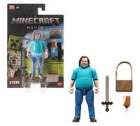 Mattel Minecraft Figurine articulée Steve de 10 cm avec Accessoires, inspirée de Minecraft : Le Film, JFR57