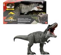 Mattel Jurassic World: Renaissance, Figurine articulée Tyrannosaurus rex Super Colossal, jouet dinosaure avec 2 attaques, fidèle au film, JGB52