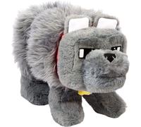 Mattel JKB90 - Minecraft Dennis le loup Deluxe Peluche fonctionnelle