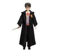Mattel Poupée Harry Potter – Uniforme emblématique de Poudlard, tenue amovible, baguette – JGM18