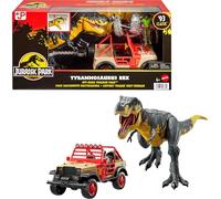Mattel Jurassic Park '93 Classic Set, T. rex, Ray Arnold Action Figure, Véhicule