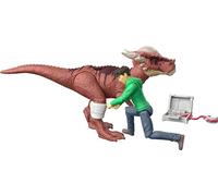Mattel Jurassic World : Chaos Theory Storypack, figurine d'action humaine et dinosaure, pack défenseur articulé, échelle de 9,5 cm, Kenji et Stygimoloch et 2 accessoires