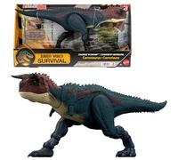 Mattel Figurine articulée de dinosaure Carnotaure JKG85 - Charge, mord, sons, jeu numérique