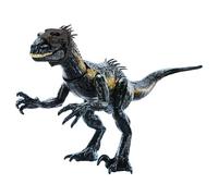Mattel Jurassic World Figurine articulée et sonore de Indoraptor Attaque Extrême avec dispositif de traçage et 3 fonctions d’attaque, cadeau pour jeu réel et virtuel Jouet Enfant, Dès 4 ans, HKY12