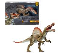 Mattel Jurassic World Figurine articulée Spinosaure de la Collection Hammond, Jurassic Park 3, grand dinosaure carnivore avec langue articulée et queue câblée, JCH09