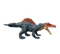 Mattel Jurassic World Figurine Dinosaure articulée Siamosaurus, Gros Dégâts, sons et mouvements, avec code ADN scannable, Jouet Enfant, Dès 4 ans, HDX51