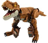 Mattel Jurassic World Jouet Fierce Changers Figurine 2 En 1 Tyrannosaure Transformable En Véhicule Tout-Terrain, Course-Poursuite Rugissante, 28 Étapes, Jouet Enfant, A Partir De 8 Ans, HPD38