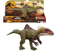 Mattel Jurassic World: La théorie du Chaos Netflix - Affrontement Féroce Figurine articulée Becklespinax, Coups de tête et de mâchoire dévastateurs, rugissements et grognements, HXF52