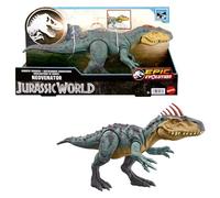 Mattel Jurassic World Neovenator Méga Action Figurine articulée de dinosaure, jouet grande espèce, attaque par morsures, crête évolutive, jeu numérique HTK78