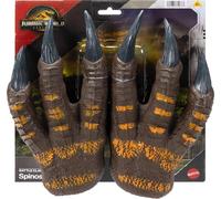 Mattel Jurassic World Rebirth Spinosaurus Bataille Griffes en plastique souple pour jeu de rôle, paire de costumes de 27 cm de long, sangle extensible