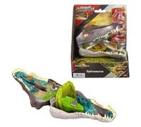 Mattel Jurassic World: Renaissance Coffret Micro Aventures Spinosaure , avec la tête du spinosaure qui s’ouvre et intègre 4 fonctions interactives, 3 mini-figurines, figurine dinosaure, JGB98