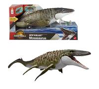 Mattel Figurine articulée Jurassic World Mosasaurus – mordre/recracher, mini Dilophosaurus – JJP80
