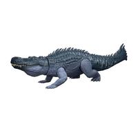 Mattel Jurassic World : Renaissance, Figurine articulée Purussaurus Géants féroces, grande espèce de dinosaure, 2 attaques féroces, jeu virtuel, JGB94