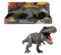 Mattel Jurassic World : Renaissance, Figurine articulée Tyrannosaure Furieux Prédateur avec fonction de morsure en continu activée par la langue, effets lumineux et sonores, jeu virtuel, JGB50