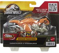 Mattel Jurassic World Transforming Carnotaurus et Stegosaurus 2in1