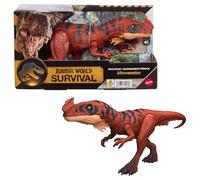 Mattel Figurine de dinosaure Afrovenator JKL76 – Rugissement féroce, mâchoire mobile et sons