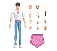 Mattel Kpop Demon Hunters Saja Boys Jinu Figurine 17 cm | Style « Soda Pop », accessoires inspirés du film, visages et mains interchangeables, 18 articulations, JRY33