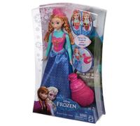 Disney Reine des Neiges Anna Princesse Couleurs Poupée Doll BDK32 Mattel