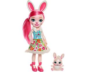 Mattel Lalka Enchantimals DuĹza + zwierzÄtko KrĂlliczek Poupée FRH52