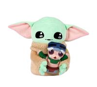 Mattel Star Wars Grogu Bad Baby Peluche avec Petit Anzellan et Effets sonores inspirés de la séquence « Bad Baby, no squeezie » de la série Star Wars: The Mandalorian Saison 3, HXV50