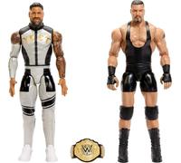 Mattel Mattel WWE Coffret Main Event Showdown Bron Breakker vs. Jey USO, avec 2 Figurines articulées de 15 cm à Collectionner et Accessoire, série 25, JHJ57
