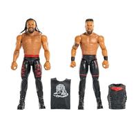 Mattel Mattel WWE Coffret Main Event Showdown Tama Tonga et Jacob Fatu avec 2 Figurines articulées de 15 cm à Collectionner et Accessoire, série 24, JHJ56