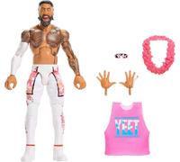 Mattel Mattel WWE Figurine articulée Élite Jey USO de 15 cm à Collectionner avec Accessoires, série 124, 25 Points d’Articulation et Mains interchangeables, JHT68