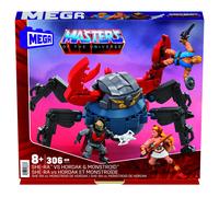 MEGA Brands Coffret She‑Ra vs Hordak et Monstroïde – 3 mini‑figurines, 306 briques, HFF27