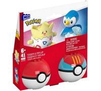 MATTEL Méga Pokemon - Piplup et Togepi Poké Ball 2-pack JCT44