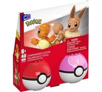 MATTEL Mega Pokémon - Pokéball Évoli + Salamèche JCR81