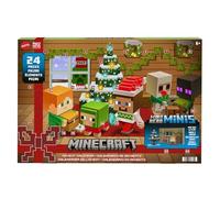 Mattel Minecraft Calendrier De L’Avent Mini Têtes Modulables, Avec 24 Surprises À Découvrir, Figurines Steve Et Accessoires, À Collectionner, Jouet Enfant, A Partir De 6 Ans, HND33