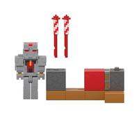 Mattel Minecraft Coffret Lanceur de Feu Redstone avec Lanceur, Figurine de 8 cm à Collectionner, JKK10