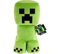 Mattel Minecraft Creeper Jumbo Peluche Grande poupée douce 40,6 cm avec motif pixelisé inspiré du jeu vidéo