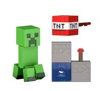 Mattel Figurine Minecraft Creeper Redstone JJR92 – articulée 8 cm avec accessoire