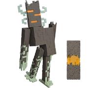 Mattel Minecraft Figurine du Grinceur de 20 cm avec Bloc de cœur et Effets sonores et Lumineux, JKR45