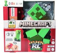 Mattel Minecraft Figurine télécommandée Exploding RC Creeper avec effets sonores et lumineux, 10 particules d'explosion, mouvements