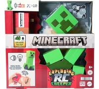 Mattel Minecraft Figurine télécommandée Exploding RC Creeper avec effets sonores et lumineux, 10 particules d'explosion, mouvements authentiques et code DLC, 6 ans et + HRR48