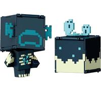 Mattel Minecraft Flippin' Figures avec Jeu Fidget Play 2 en 1, échelle de 9,5 cm, Grandes têtes et Design pixelisé (Les Personnages Peuvent Varier)