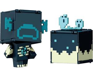 Mattel Minecraft Flippin' Figures avec Jeu Fidget Play 2 en 1, échelle de 9,5 cm, Grandes têtes et Design pixelisé (Les Personnages Peuvent Varier)