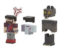 Mattel Coffret d'extension Minecraft Cryptides Camp Enderwood – Figurines articulées 8,2 cm – 3+